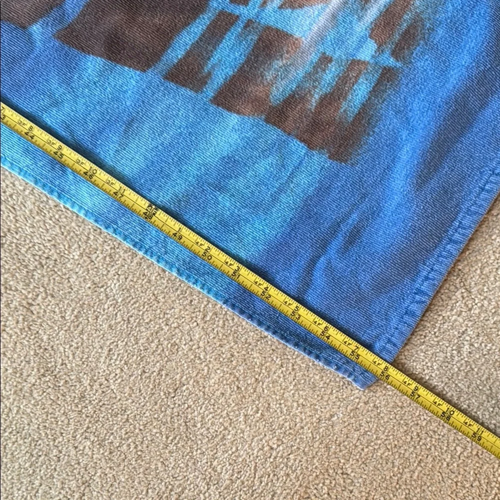 Key West vintage Blue Graphic Beach Towel with Woman Back Print